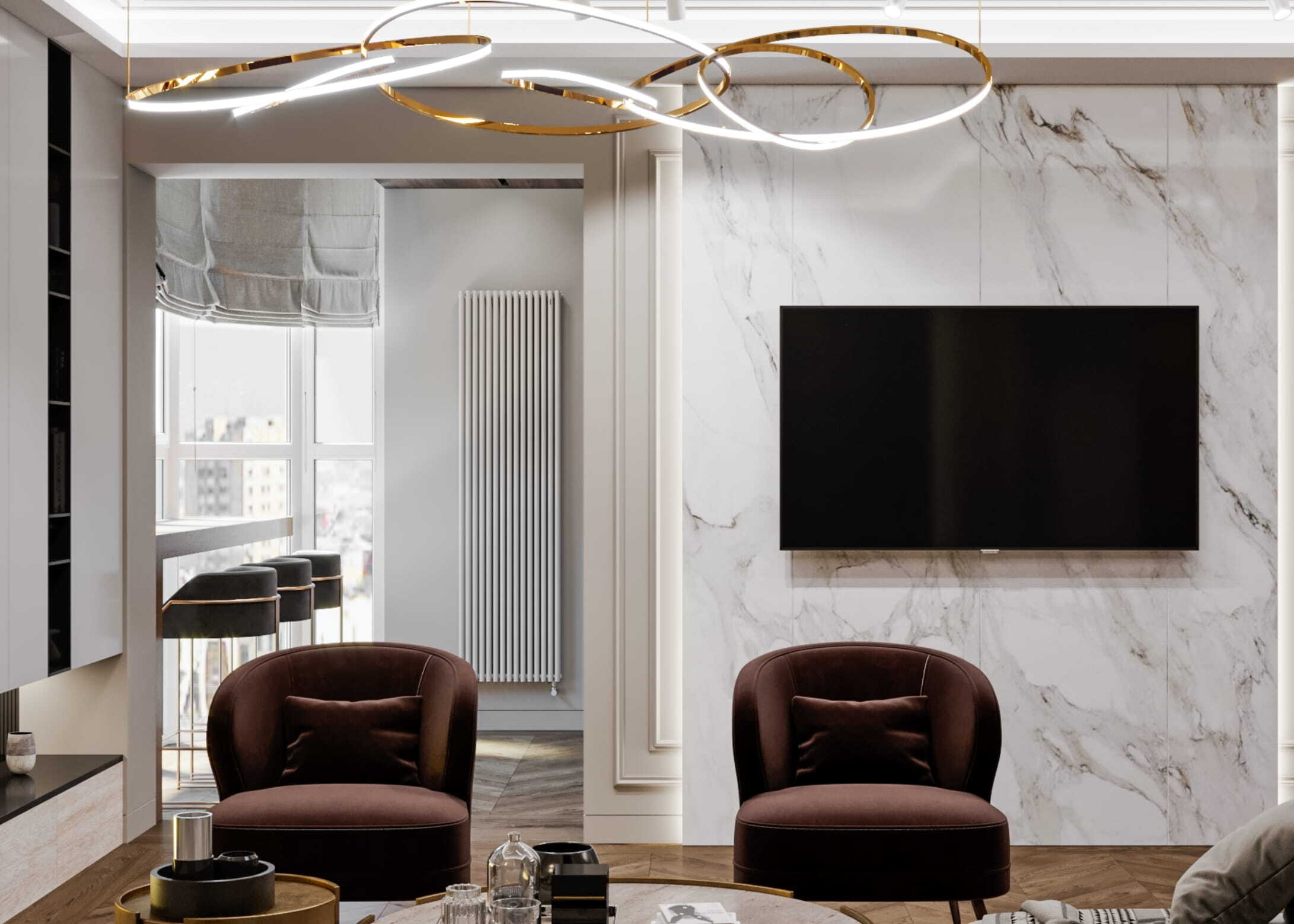 Квартира с элементами арт-деко